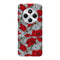 Coque Xiaomi Redmi 14C Motif de fleur rouge | Housse silicone, antichocs, protection optimale - Motif floral